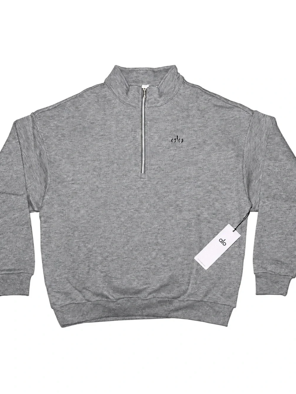 Alo Gray Quarter-Zip Sweatshirt